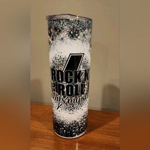20 oz Rock and Roll Heals My Soul New Tumbler and lid